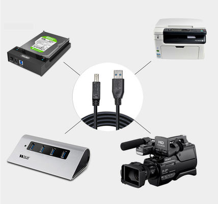 Cargador rápido USB A masculino a USB B masculino USB 3.0 cable de extensión de datos