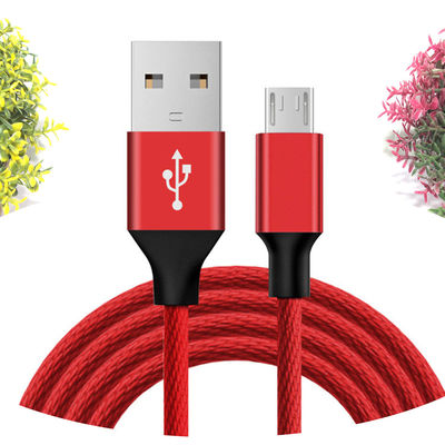 Alta velocidad de datos y carga V8 Micro cable USB 1m 1,2m para teléfono móvil blanco/negro