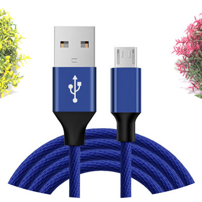 Alta velocidad de datos y carga V8 Micro cable USB 1m 1,2m para teléfono móvil blanco/negro