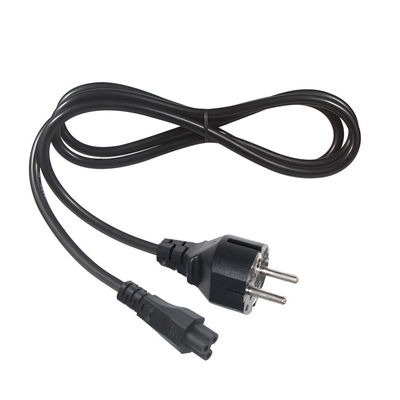 1.8M VDE CEE 77 UE a C5 Cable de alimentación de hojas de trébol para PC Cordón de alimentación para computadoras portátiles
