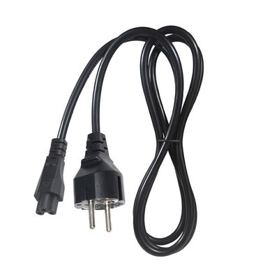 1.8M VDE CEE 77 UE a C5 Cable de alimentación de hojas de trébol para PC Cordón de alimentación para computadoras portátiles
