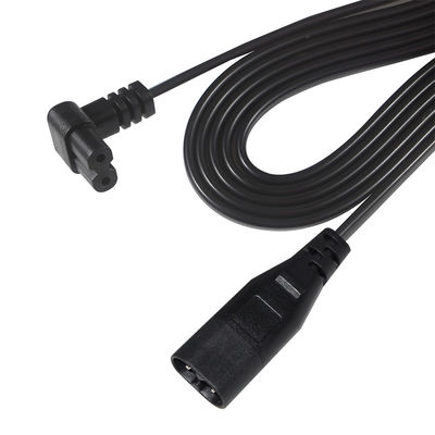 0.5M VDE 250V 2.5A H03VVH2-F 0.75MM2 2 núcleos del cable de extensión de energía IEC C7 a IEC C8