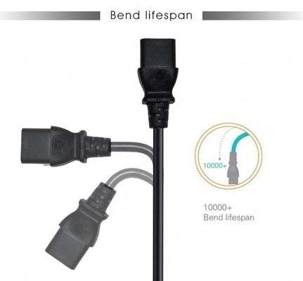 Extensión 16A Hembra Iec C13 Hembra a C20 Hombre Cordón de alimentación Pdu con otro estándar de enchufe