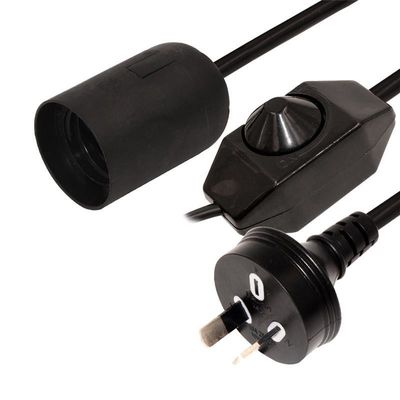 Edison Lamp Socket AC Electric Extension Wire Dimmer Light Bulb Set para Australia lámpara de sal