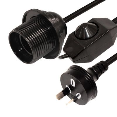 Edison Lamp Socket AC Electric Extension Wire Dimmer Light Bulb Set para Australia lámpara de sal