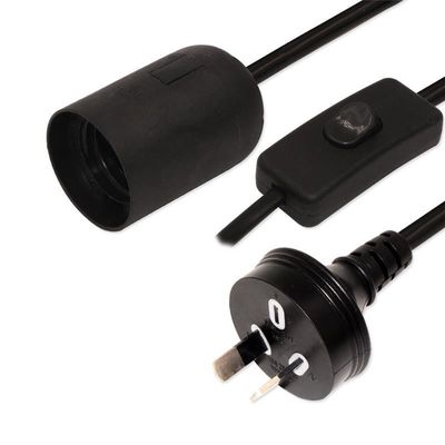 Edison Lamp Socket AC Electric Extension Wire Dimmer Light Bulb Set para Australia lámpara de sal