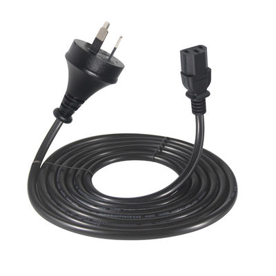 220V Femenino 3X1.0MM Cable 240V Saa Plug Cordón de alimentación de la computadora Australia a C13