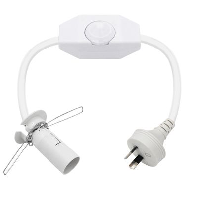 Cable H03VVh2-F 2G*0.75mm2 Lámpara de sal con interruptor y cable de alimentación E14 con enchufe de Australia