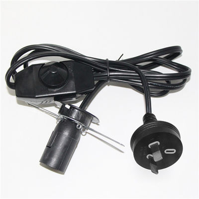 Cable H03VVh2-F 2G*0.75mm2 Lámpara de sal con interruptor y cable de alimentación E14 con enchufe de Australia