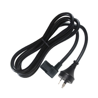 Ángulo recto de 90 grados C13 a SAA Cordón de alimentación 3Pin H05VV-F 3G*0.75mm2 1.2M para monitor de PC