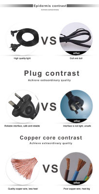 2m SAA Iec enchufe H03vvh2f 2X075mm2 australiano 2 puntas Figura 8 Ac Cable extremo de extensión ángulo C7 conector cable de alimentación
