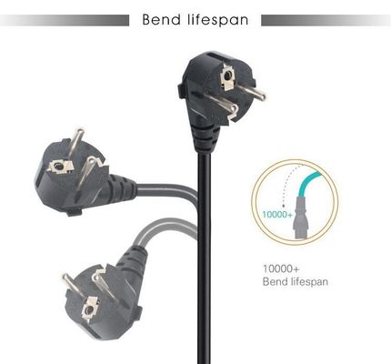 Cable de alimentación de enchufe de bloqueo Pdu con conector Schuko CEE 77 a IEC15