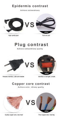 2.5A Cable de extensión Eurotec para cocinas de arroz y hierro eléctrico