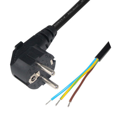 VDE Conjuntos de doble extremo femenino para el cable de alimentación submarino Eu 240v 250v 10a Cee 77