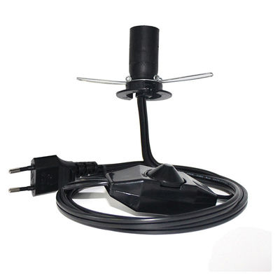 6 pies de largo de Europa con 2 puntas de cable de extensión de corriente alterna E12 con clip de alambre y toma de la lámpara Edison