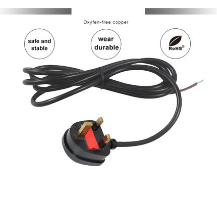 H05vv-f 3*0,5mm2/0,75mm2 IEC Tipo de extremo femenino del cable de tres puntas para conector PDU de escritorio