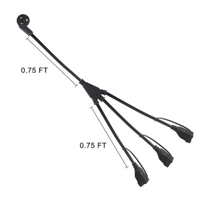 Cordón de extensión de aire acondicionado de 3 puntas NEMA Hombre a 3 Mujer 515R