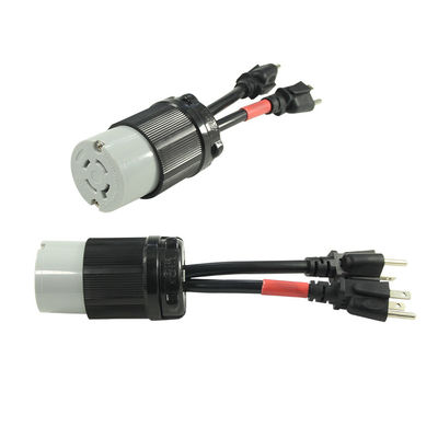 Aplicación para el hogar 1ft 14/3 NEMA L14-20C Conector de cable de extensión con certificado de EE.UU.