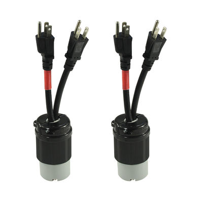 Aplicación para el hogar 1ft 14/3 NEMA L14-20C Conector de cable de extensión con certificado de EE.UU.