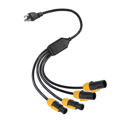 PowerCON True1 Conector 4 Y Splitter Iec Extensión del cable de conexión eléctrica Pdu Usa