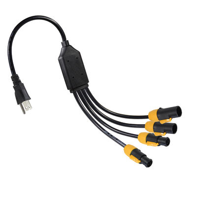 PowerCON True1 Conector 4 Y Splitter Iec Extensión del cable de conexión eléctrica Pdu Usa