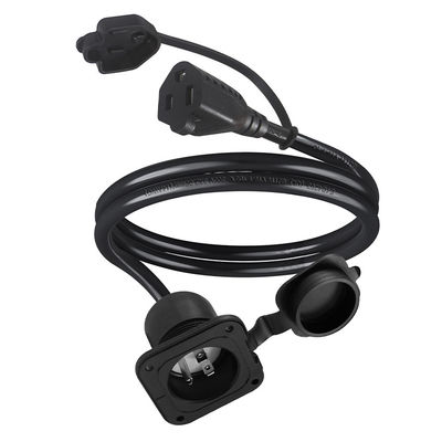 Cable de alimentación convertidor impermeable NEMA 5-15R 1M 15A 125V