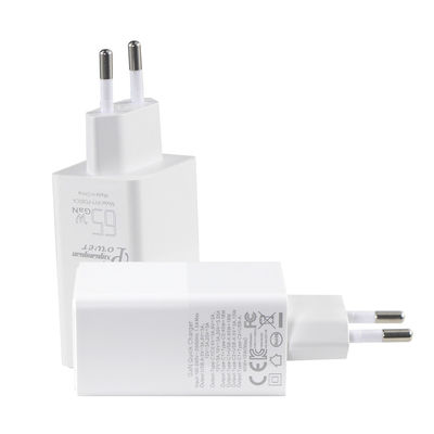 USB-C PD3.0 inserción ciega 65w Gan cargador Adaptador de cargador de pared