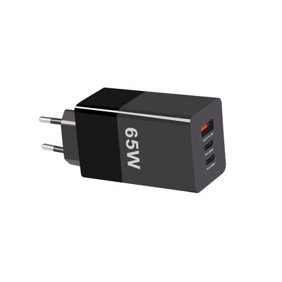 USB-C PD3.0 inserción ciega 65w Gan cargador Adaptador de cargador de pared