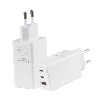 USB-C PD3.0 inserción ciega 65w Gan cargador Adaptador de cargador de pared