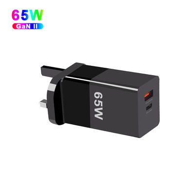 Teléfono Pd Viaje rápido Tipo-C Usb C 65W Gan Cargador Protección de sobrecorriente