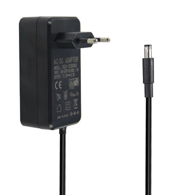 EU enchufe de pared 1M 22AWG Adaptador de alimentación 12V 5A 5521Mm Para cámara de CCTV LED
