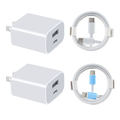 QC Dual Port 20W Cargador USB C para jugadores de videojuegos Carga rápida