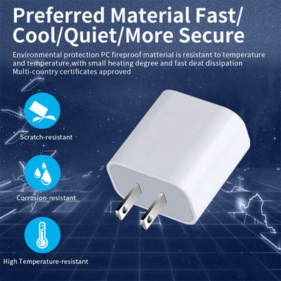 QC Dual Port 20W Cargador USB C para jugadores de videojuegos Carga rápida