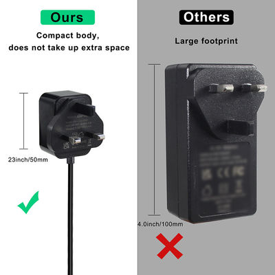 12V 1.5A British Ac To DC 5.5*2.1 5.5*2.5mm Adaptador de fuente de alimentación con certificado ROHS