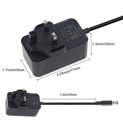 12V 1.5A British Ac To DC 5.5*2.1 5.5*2.5mm Adaptador de fuente de alimentación con certificado ROHS