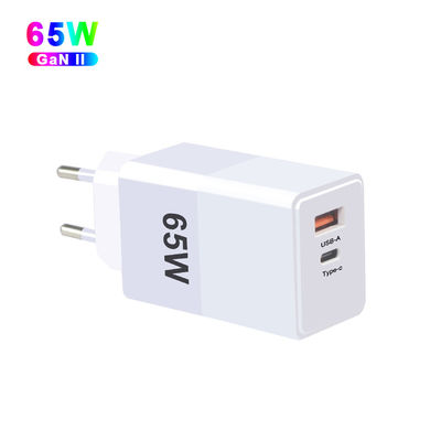 EU US UK AU GaN 140w 120w 65W 45w Cargador portátil USB C con función QC2.0
