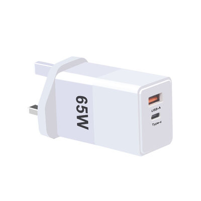 EU US UK AU GaN 140w 120w 65W 45w Cargador portátil USB C con función QC2.0