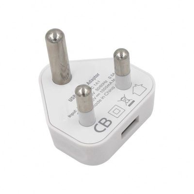 Adaptador de alimentación de viaje para Sudáfrica e India