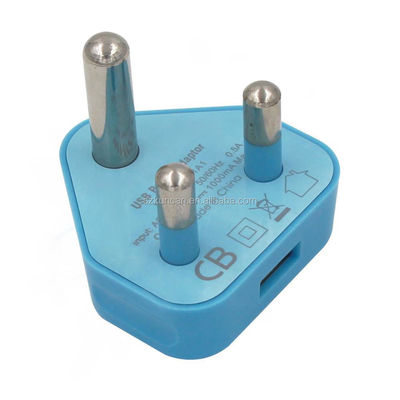 Adaptador de alimentación de viaje para Sudáfrica e India