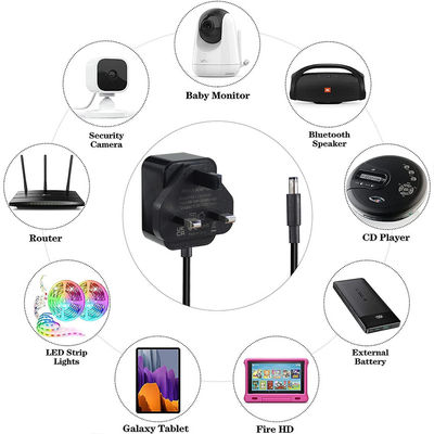 Adaptador de alimentación de 12V 2A con múltiples opciones de enchufe de CC