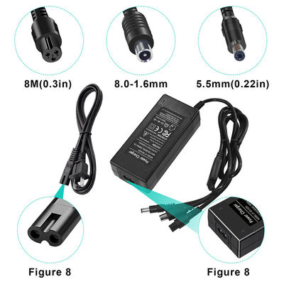 3 en 1 Entrada de cargador universal 100-240V Entrada IEC C8 42V 2A Adaptador de fuente de alimentación para computadoras portátiles