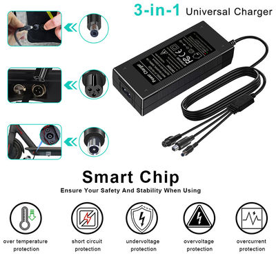 3 en 1 Entrada de cargador universal 100-240V Entrada IEC C8 42V 2A Adaptador de fuente de alimentación para computadoras portátiles