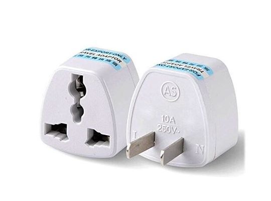 Adaptador de enchufe de Europa al Reino Unido 250V 10A ABS + potencia de viaje de cobre