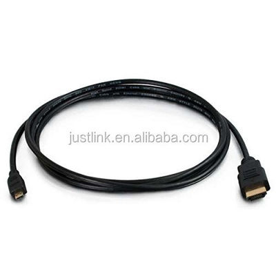 Alta velocidad 5FT 1.5M V1.4 de macho a macho HDMI a micro cable HDMI para HDTV PS3 XBOX 3D LCD