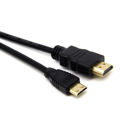 Alta velocidad 5FT 1.5M V1.4 de macho a macho HDMI a micro cable HDMI para HDTV PS3 XBOX 3D LCD