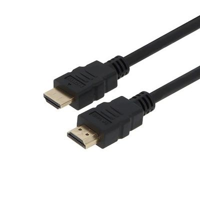 1M-30M Cable HDMI negro 4K con blindaje de trenzas 24k Revestido de oro Hombre-Hombre 2.0 3D 60Hz