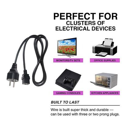 30A 240V Cable 1.5mm Shuko VDE Amplificador Cordón IECC19 Conector femenino Pdu Ac enchufe