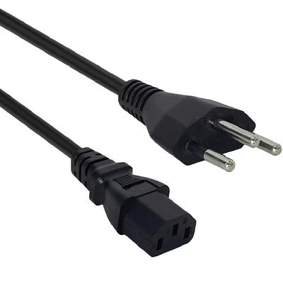 Enchufes suizos Cable de alimentación Enchufe de cables principales Suizos Enchufe Negro/Blanco 250V Enchufes suizos Cordón de cable de alimentación