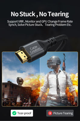 48 Gbps 8K60Hz 4K120Hz 8K HDMI 2.1 Cable HDMI2.1 M a M Cable con chaqueta de PVC