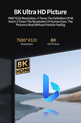 Cable HDMI 2.1 8K60Hz 4K120Hz 48Gbps con baño de oro